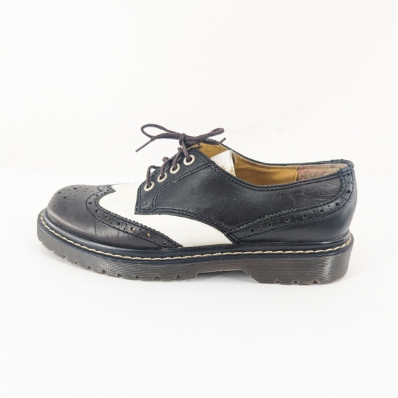 Vintage 90s Candies Wingtip Oxfords Black and White Size 7 - Picture 6 of 10